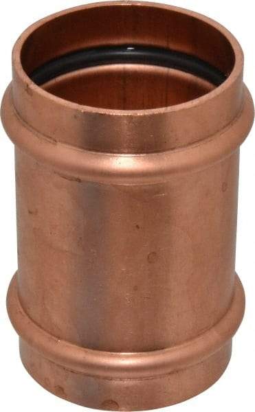 NIBCO - 2" Wrot Copper Pipe Coupling without Stop - P x P, Press Fitting - Apex Tool & Supply