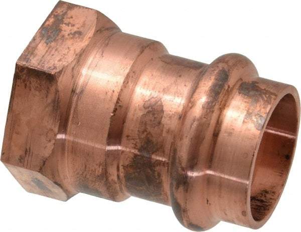 NIBCO - 3/4" Wrot Copper Pipe Adapter - P x F, Press Fitting - Apex Tool & Supply