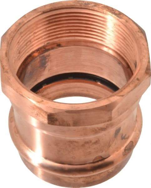 NIBCO - 2" Wrot Copper Pipe Adapter - P x F, Press Fitting - Apex Tool & Supply