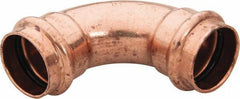 NIBCO - 1" Wrot Copper Pipe 90° Elbow - P x P, Press Fitting - Apex Tool & Supply