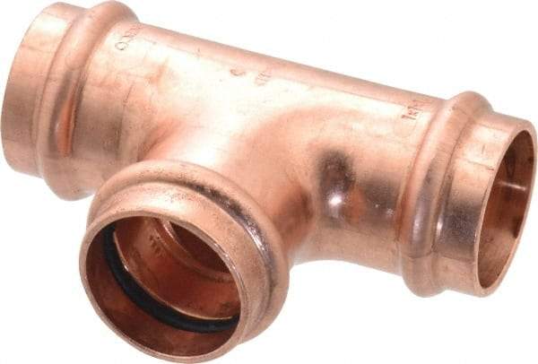 NIBCO - 1" Wrot Copper Pipe Tee - P, Press Fitting - Apex Tool & Supply