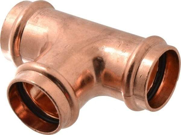 NIBCO - 1-1/2" Wrot Copper Pipe Tee - P, Press Fitting - Apex Tool & Supply