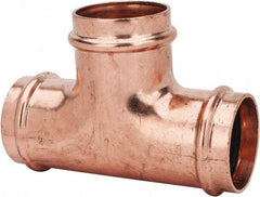 NIBCO - 2" Wrot Copper Pipe Tee - P, Press Fitting - Apex Tool & Supply