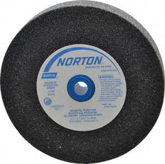 Norton - 36 Grit Aluminum Oxide Bench & Pedestal Grinding Wheel - 6" Diam x 1" Hole x 1" Thick, 4140 Max RPM, Very Coarse/Coarse Grade - Apex Tool & Supply