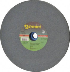 Norton - 100 Grit Aluminum Oxide Bench & Pedestal Grinding Wheel - 8" Diam x 1" Hole x 3/4" Thick, 3600 Max RPM, Fine Grade - Apex Tool & Supply