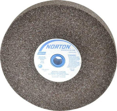 Norton - 36 Grit Aluminum Oxide Bench & Pedestal Grinding Wheel - 8" Diam x 1" Hole x 1" Thick, 3600 Max RPM, Very Coarse/Coarse Grade - Apex Tool & Supply