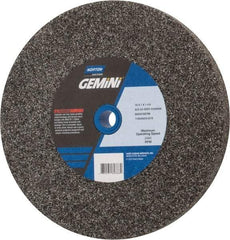 Norton - 24 Grit Aluminum Oxide Bench & Pedestal Grinding Wheel - 10" Diam x 1-1/4" Hole x 1" Thick, 2485 Max RPM, Very Coarse Grade - Apex Tool & Supply