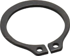 Value Collection - 0.53" Groove Diam, 9/16" Shaft Diam, Phosphate Spring Steel, Snap External Retaining Rings - 0.039" Groove Width, 0.035" Ring Thickness - Apex Tool & Supply