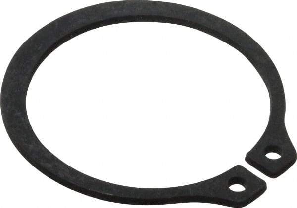 Value Collection - 1.118" Groove Diam, 1-3/16" Shaft Diam, Phosphate Spring Steel, Snap External Retaining Rings - 0.056" Groove Width, 0.05" Ring Thickness - Apex Tool & Supply