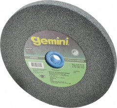 Norton - 60 Grit Silicon Carbide Bench & Pedestal Grinding Wheel - 6" Diam x 1" Hole x 1/2" Thick, 4140 Max RPM, Medium Grade - Apex Tool & Supply