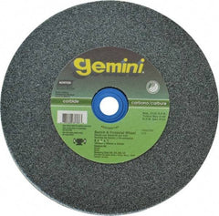 Norton - 60 Grit Silicon Carbide Bench & Pedestal Grinding Wheel - 6" Diam x 1" Hole x 1" Thick, 4140 Max RPM, Medium Grade - Apex Tool & Supply