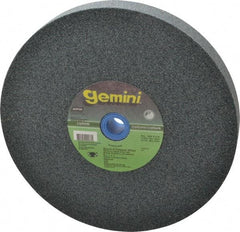 Norton - 60 Grit Silicon Carbide Bench & Pedestal Grinding Wheel - 8" Diam x 1" Hole x 1" Thick, 3600 Max RPM, Medium Grade - Apex Tool & Supply