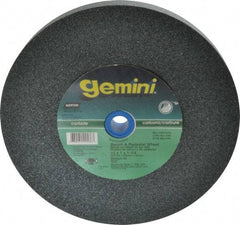 Norton - 60 Grit Silicon Carbide Bench & Pedestal Grinding Wheel - 10" Diam x 1-1/4" Hole x 1" Thick, 2485 Max RPM, Medium Grade - Apex Tool & Supply