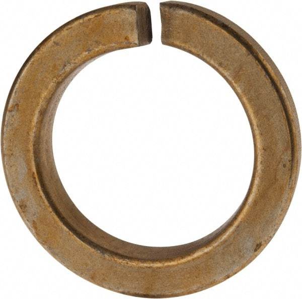 Value Collection - 2", 2.008" ID, 0.422" Thick Split Lock Washer - Grade 8 Spring Steel, Zinc Yellow Dichromate Finish, 2.008" Min ID, 2.039" Max ID, 2.936" Max OD - Apex Tool & Supply