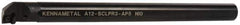 Kennametal - 23.62mm Min Bore Diam, 254mm OAL, 3/4" Shank Diam, A-SCLP-AP Indexable Boring Bar - CP.. Insert, Screw Holding Method - Apex Tool & Supply