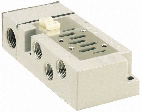 Parker - 3/8" Solenoid Valve Subbase 5599-2 - Use with H1 Series Solenoid Valves - Apex Tool & Supply