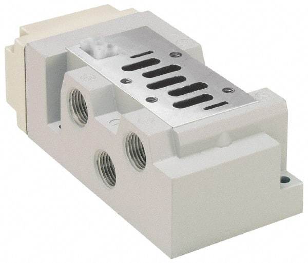 Parker - 1/2" Solenoid Valve Subbase 5599-2 - Use with H2 Series Solenoid Valves - Apex Tool & Supply