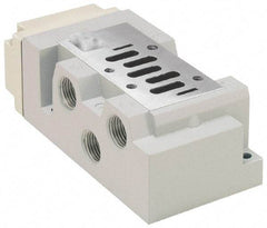Parker - 1/2" Solenoid Valve Subbase 5599-2 - Use with H2 Series Solenoid Valves - Apex Tool & Supply