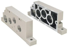 Parker - 1" Solenoid Valve Subbase 5599-1 - Use with H3 Series Solenoid Valves - Apex Tool & Supply