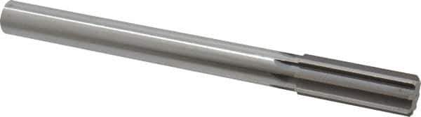 Made in USA - 1" High Speed Steel 8 Flute Chucking Reamer - Straight Flute, 7/8" Straight Shank, 2-3/4" Flute Length, 10-1/2" OAL - Apex Tool & Supply
