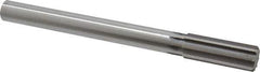 Made in USA - 1" High Speed Steel 8 Flute Chucking Reamer - Straight Flute, 7/8" Straight Shank, 2-3/4" Flute Length, 10-1/2" OAL - Apex Tool & Supply