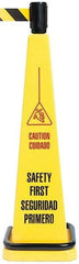 Tensator - 9" High Plastic Tensacone Topper - 1 Lb - Apex Tool & Supply