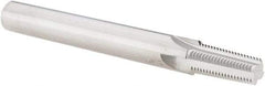 Scientific Cutting Tools - 1/8-27 Thread, 3/8" Shank Diam, Bright Coating, Solid Carbide Straight Flute Thread Mill - 4 Flutes, 3-1/2" OAL, 1/8" Min Noml Diameter - Apex Tool & Supply