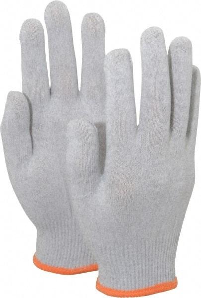 PRO-SAFE - Size M (8) Electrostatic Dissipative (ESD) Fiber Yarns General Protection Work Gloves - For Static Control, Uncoated, Knit Wrist Cuff, Full Fingered, Gray, Paired - Apex Tool & Supply