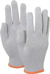 PRO-SAFE - Size M (8) Electrostatic Dissipative (ESD) Fiber Yarns General Protection Work Gloves - For Static Control, Uncoated, Knit Wrist Cuff, Full Fingered, Gray, Paired - Apex Tool & Supply