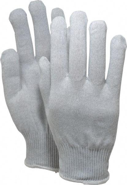 PRO-SAFE - Size XL (10) Electrostatic Dissipative (ESD) Fiber Yarns General Protection Work Gloves - For Static Control, Uncoated, Knit Wrist Cuff, Full Fingered, Gray, Paired - Apex Tool & Supply