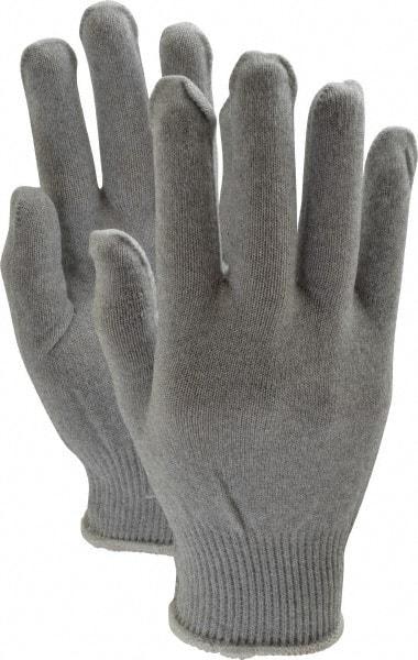 PRO-SAFE - Size 2XL (11) Electrostatic Dissipative (ESD) Fiber Yarns General Protection Work Gloves - For Static Control, Uncoated, Knit Wrist Cuff, Full Fingered, Gray, Paired - Apex Tool & Supply