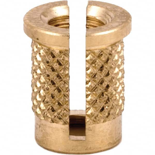 E-Z LOK - Press Fit Threaded Inserts Type: Flanged For Material Type: Plastic - Apex Tool & Supply