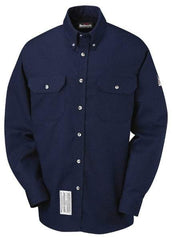 VF Imagewear - Size 3XL, Navy Blue, Flame Resistant/Retardant, Long Sleeve Button Down Shirt - 67-3/8" Chest, 2 Pockets, Excel FR ComforTouch - Apex Tool & Supply