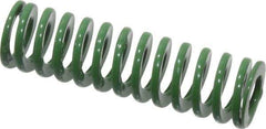 Dayton Lamina - 3/8" Hole Diam, 3/16" Rod Diam, 1-1/4" Free Length, Green Die Spring - 5 Lb Max Deflection, 0.5" Max Deflection, Light Duty, Chromium Vanadium Steel - Apex Tool & Supply