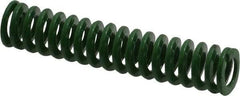 Dayton Lamina - 3/8" Hole Diam, 3/16" Rod Diam, 1-3/4" Free Length, Green Die Spring - 3.59 Lb Max Deflection, 0.69" Max Deflection, Light Duty, Chromium Vanadium Steel - Apex Tool & Supply