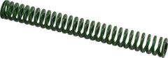 Dayton Lamina - 3/8" Hole Diam, 3/16" Rod Diam, 3" Free Length, Green Die Spring - 2.13 Lb Max Deflection, 1.2" Max Deflection, Light Duty, Chromium Vanadium Steel - Apex Tool & Supply