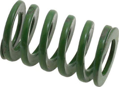 Dayton Lamina - 5/8" Hole Diam, 11/32" Rod Diam, 1" Free Length, Green Die Spring - 18 Lb Max Deflection, 0.39" Max Deflection, Light Duty, Chromium Vanadium Steel - Apex Tool & Supply