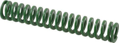 Dayton Lamina - 5/8" Hole Diam, 11/32" Rod Diam, 3-1/2" Free Length, Green Die Spring - 5.3 Lb Max Deflection, 1.4" Max Deflection, Light Duty, Chromium Vanadium Steel - Apex Tool & Supply