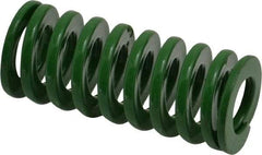 Dayton Lamina - 3/4" Hole Diam, 3/8" Rod Diam, 1-3/4" Free Length, Green Die Spring - 16.2 Lb Max Deflection, 0.69" Max Deflection, Light Duty, Chromium Vanadium Steel - Apex Tool & Supply