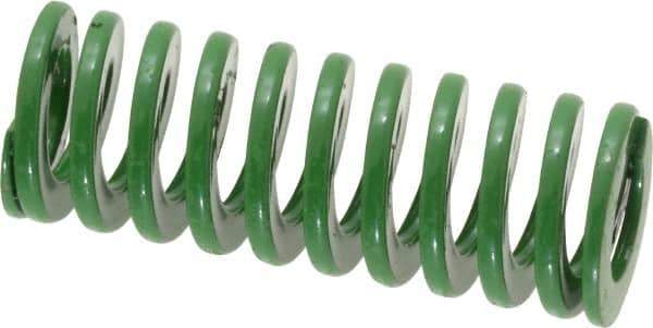 Dayton Lamina - 3/4" Hole Diam, 3/8" Rod Diam, 2" Free Length, Green Die Spring - 14.2 Lb Max Deflection, 0.8" Max Deflection, Light Duty, Chromium Vanadium Steel - Apex Tool & Supply