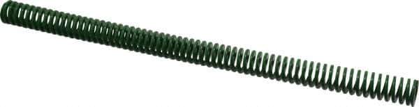 Dayton Lamina - 3/4" Hole Diam, 3/8" Rod Diam, 12" Free Length, Green Die Spring - 2.16 Lb Max Deflection, 4.8" Max Deflection, Light Duty, Chromium Vanadium Steel - Apex Tool & Supply