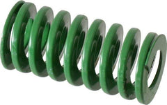 Dayton Lamina - 1" Hole Diam, 1/2" Rod Diam, 2" Free Length, Green Die Spring - 26.5 Lb Max Deflection, 0.8" Max Deflection, Light Duty, Chromium Vanadium Steel - Apex Tool & Supply