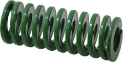 Dayton Lamina - 1" Hole Diam, 1/2" Rod Diam, 2-1/2" Free Length, Green Die Spring - 20.4 Lb Max Deflection, 1.01" Max Deflection, Light Duty, Chromium Vanadium Steel - Apex Tool & Supply