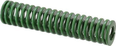 Dayton Lamina - 1" Hole Diam, 1/2" Rod Diam, 4-1/2" Free Length, Green Die Spring - 10.7 Lb Max Deflection, 1.8" Max Deflection, Light Duty, Chromium Vanadium Steel - Apex Tool & Supply