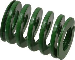 Dayton Lamina - 1-1/4" Hole Diam, 5/8" Rod Diam, 1-3/4" Free Length, Green Die Spring - 47.5 Lb Max Deflection, 0.69" Max Deflection, Light Duty, Chromium Vanadium Steel - Apex Tool & Supply