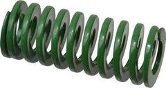 Dayton Lamina - 1-1/4" Hole Diam, 5/8" Rod Diam, 3" Free Length, Green Die Spring - 26.3 Lb Max Deflection, 1.2" Max Deflection, Light Duty, Chromium Vanadium Steel - Apex Tool & Supply