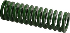 Dayton Lamina - 1-1/4" Hole Diam, 5/8" Rod Diam, 4" Free Length, Green Die Spring - 19.2 Lb Max Deflection, 1.61" Max Deflection, Light Duty, Chromium Vanadium Steel - Apex Tool & Supply