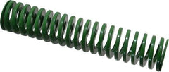 Dayton Lamina - 1-1/4" Hole Diam, 5/8" Rod Diam, 6" Free Length, Green Die Spring - 12.3 Lb Max Deflection, 2.39" Max Deflection, Light Duty, Chromium Vanadium Steel - Apex Tool & Supply