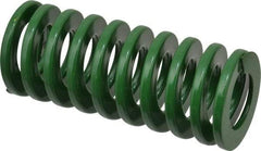 Dayton Lamina - 1-1/2" Hole Diam, 3/4" Rod Diam, 3-1/2" Free Length, Green Die Spring - 31.8 Lb Max Deflection, 1.4" Max Deflection, Light Duty, Chromium Vanadium Steel - Apex Tool & Supply