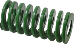 Dayton Lamina - 2" Hole Diam, 1" Rod Diam, 4" Free Length, Green Die Spring - 51.2 Lb Max Deflection, 1.61" Max Deflection, Light Duty, Chromium Vanadium Steel - Apex Tool & Supply